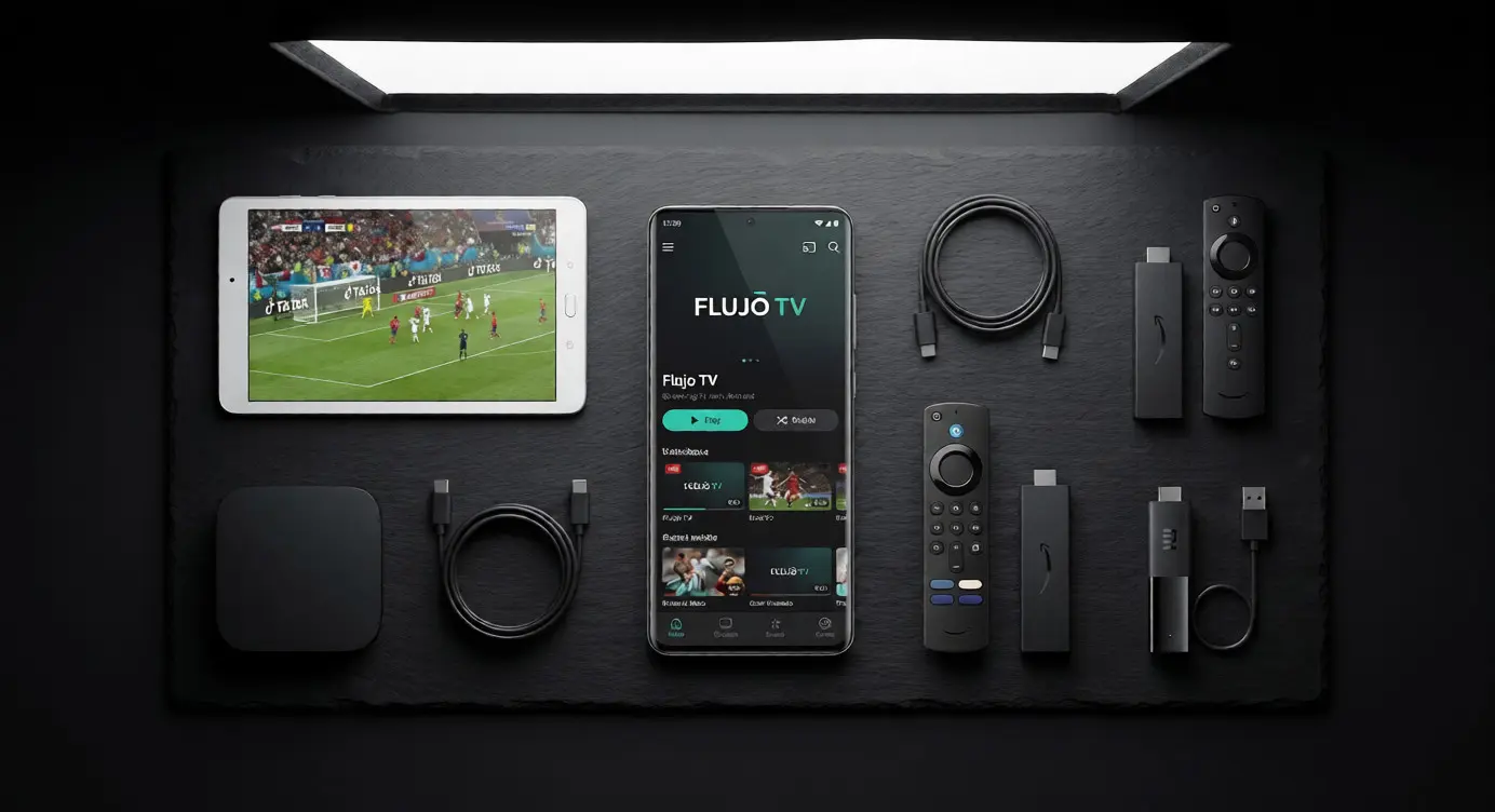 Dispositivos compatibles con Flujo TV: celular, tablet, TV Box y Fire Stick
